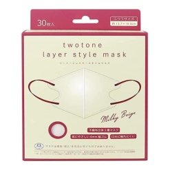 투톤 레이어 스타일 마스크 밀키 베이지 보통 사이즈 30개입
