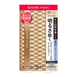 키스미 페르메 커버하여 밝은 피부 파우더 파운데이션 01 밝은 피부색