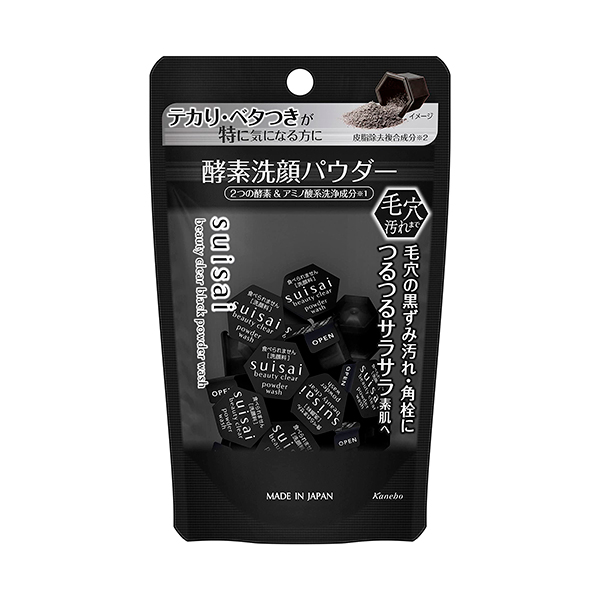 가네보 수이사이 뷰티 클리어 블랙 파우더 워시 15구