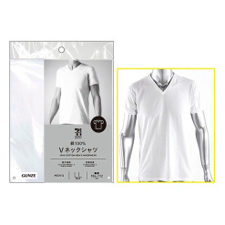세븐일레븐 V넥 티셔츠 화이트 LL