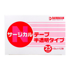 서지컬 테이프 반투명 타입 25mm × 9m × 12개입