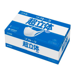 소프트크 초입체 마스크 보통 사이즈 100매입