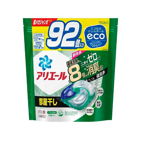 P&G 아리엘 젤볼 4D 실내 건조 리필용 초메가 점보 89개