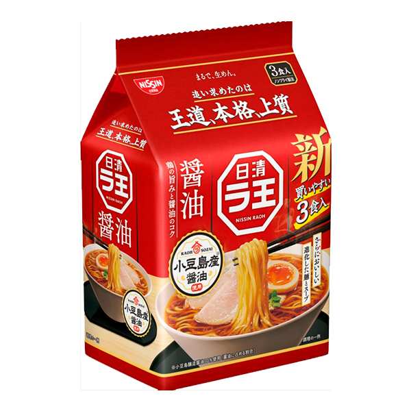 닛신 라오 간장라멘 3식팩 303g