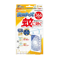 KINCHO 킨초 모기에 효과있는 무시 코나즈 프리미엄 플레이트 타입 366일 무취 <1개>