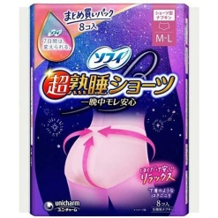 유니참 소피 초숙면 쇼츠 M-L 8개입