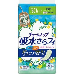 유니참 매력업 흡수 보송보송 생리대 사이즈 중량용 50cc 18장