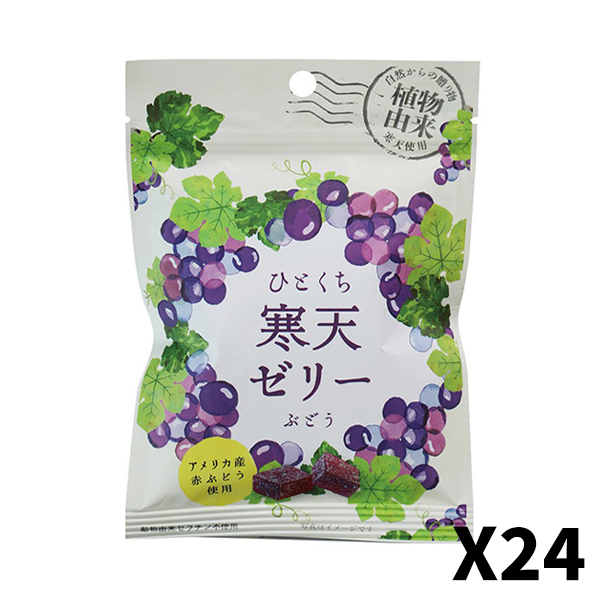 센넨야 한입 한천 젤리 포도 40g x 24개
