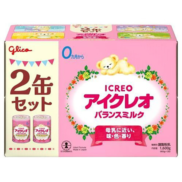글리코 아이크레오 밸런스 밀크 2캔 세트 800g×2캔