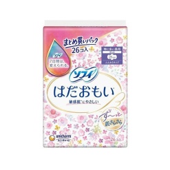 유니참 소피 하다 오모이 특히 양이 많은 주간용 날개형 26cm 26개입