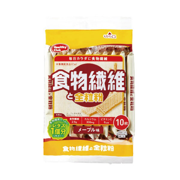 하마다컨펙트 식이섬유와 전립분 웨하스 메이플 맛 10장