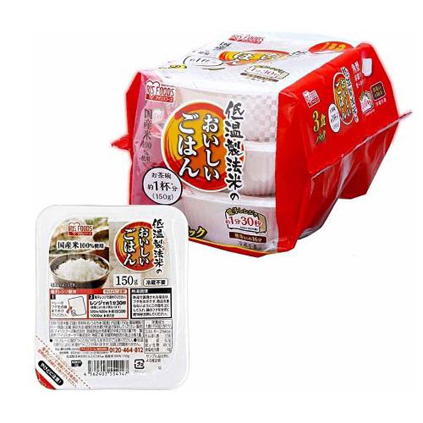 아이리스푸드 저온 제조법 쌀 맛있는 밥 150g X 3개