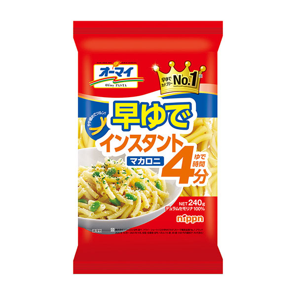 닛푼 오마이 빨리 삶아지는 인스턴트 마카로니 240g