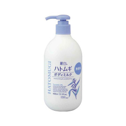 쿠마노유시 레이하쿠 하토무기/하또무기/율무 바디밀크 무향료 400ml