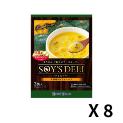 홋카이야마토 소이즈델리 단호박 스프 1개(3봉입) 49.5g x 8개 세트
