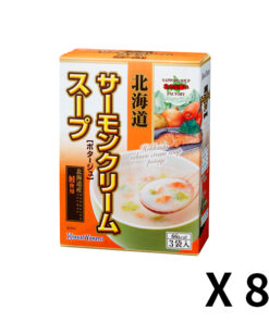 홋카이야마토 연어 크림 스프 1개(3봉입) 51.6g x 8개 세트
