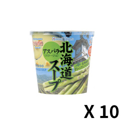 홋카이야마토 아스파라거스 컵스프 25.5g x 10개 세트