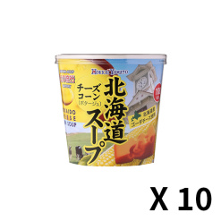 홋카이야마토 치즈콘 컵스프 25.5g x 10개 세트