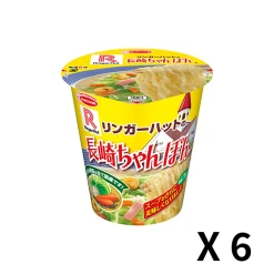 에이스쿡 세로형 컵라면 링거헛 나가사키 짬뽕 95g x 6개 세트