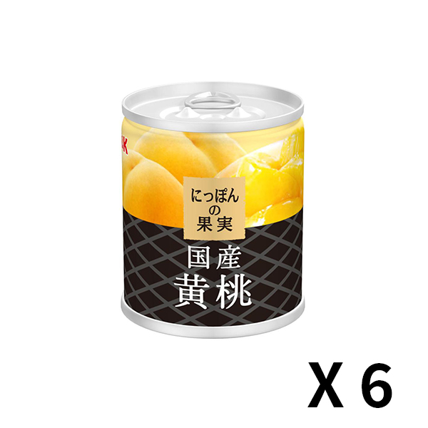 K&K 일본의 과실 일본산 황도 195g x 6개 세트