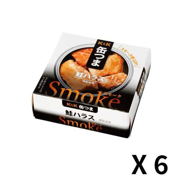 K&K 캔츠마 Smoke 연어 뱃살 50g x 6개 세트
