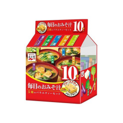 나가타니엔 매일의 된장국 5종 버라이어티 세트(10봉입) 51g