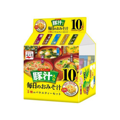 나가타니엔 매일의 된장국 5종 버라이어티 세트(10봉입) 62g