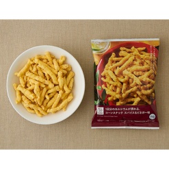 로손 하루치 칼슘을 섭취할 수 있는 콘 스낵 스파이스 & 비네거 맛 70g