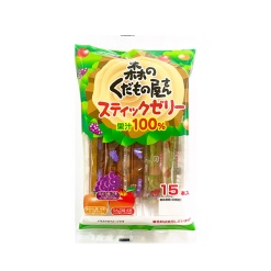노우스이푸즈 숲의 과일 가게 스틱젤리 과즙 100% 1봉(15개입) 245g