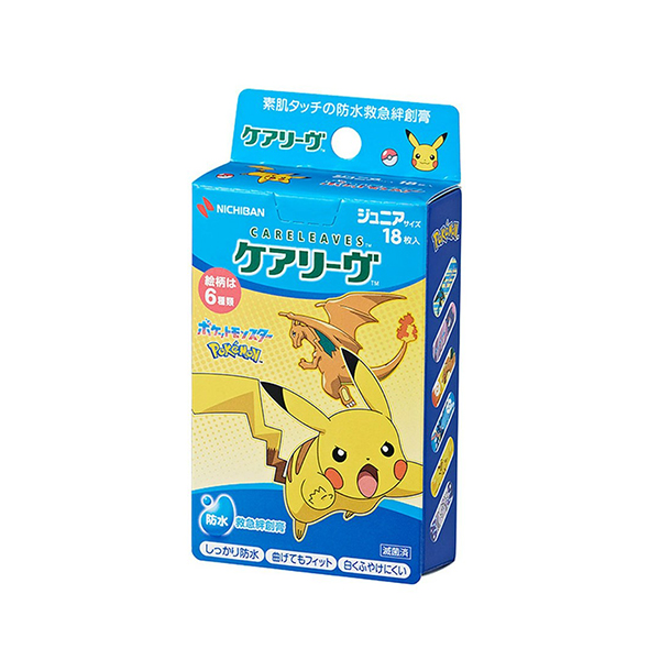 니치반 케어리브 캐릭터 포켓몬 cool 주니어 사이즈 18장입