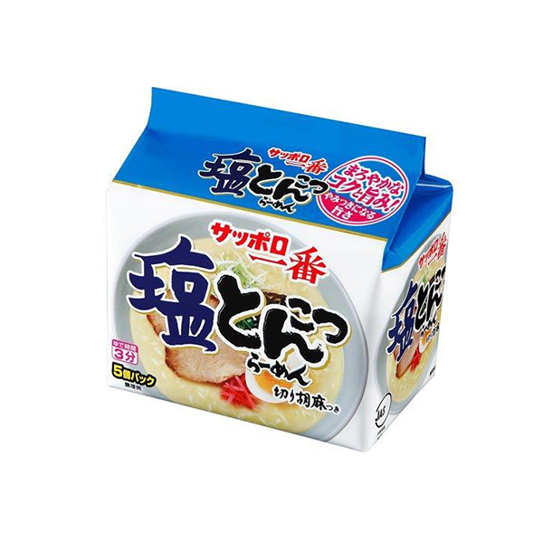 삿포로 이치방 소금 톤코츠 라면 1봉(5개입) 485g