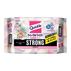 카오 퀵클 와이퍼 입체 흡착 웻시트 스트롱 플로럴 24매입