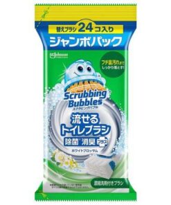 존슨 스크러빙 버블 화장실 청소 브러쉬 화이트 블라썸향 24개입