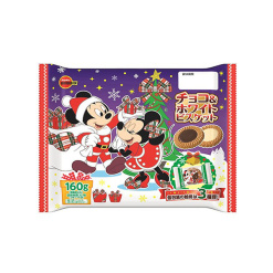 [기간한정] 부르봉 디즈니 초코 & 화이트 비스킷 크리스마스 160g