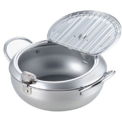 요시카와 일본제 튀김냄비 24cm 온도계포함