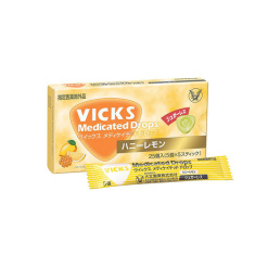 빅스 메디케이티드 드롭 슈가 리스 허니 레몬 25개입