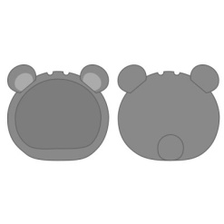 만쥬 니기 니기 마스코트 나무 모두 케이스 곰 그레이 보통 사이즈 용 인코딩 스카이