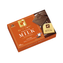 모리나가 카레 드 쇼콜라 프렌치 밀크 18장입 87g