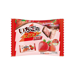 유라쿠제과 딸기 썬더 미니바 113g 12개입