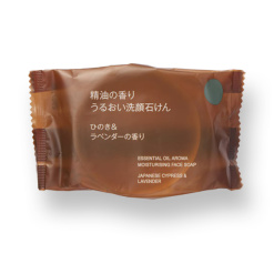 무인양품 정유 촉촉한 세안 비누 편백나무&라벤더향 80g