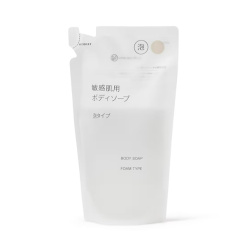 무인양품 민감성 피부용 바디소프 거품 타입 리필용 340ml