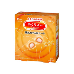 카오 메구리즘 증기 다리용 시트 무향 6장입