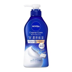 카오 니베아 크림 케어 바디 워시 더블 진한 보습 유럽식 화이트 비누향 펌프 460ml