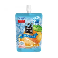 오리히로 탱글탱글 얼려먹는 아이스 스탠딩 귤맛 130g
