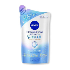 카오 니베아 크림케어 바디워시 더블 피부 보수 릴랙싱 소프향 리필용 350ml