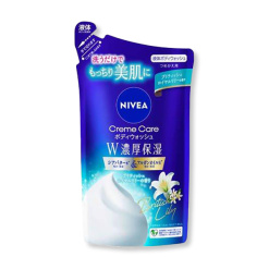 카오 니베아 크림케어 바디워시 더블 보습 브리티시 로얄 릴리향 리필용 340ml