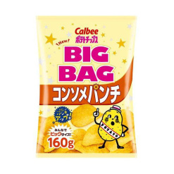 가루비 BIG BAG 포테이토칩 콘소메 펀치 160g
