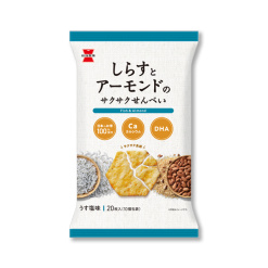 이와츠카제과 멸치와 아몬드 바삭한 센베이 20장입
