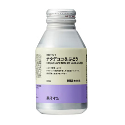 무인양품 곤약 드링크 나타데코코 & 포도 300g