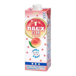 교무슈퍼 아사히 칼피스 백도 L팩 1000ml